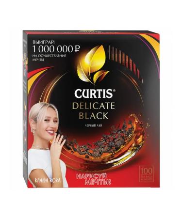 Curtis Tea "Delicate Black" Black Small sheet 100 Secks - Buy Online on GoSupps.com