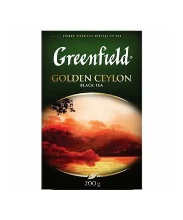 Tea (Greenfield) "Golden Ceylon" black leaf - Buy Online on GoSupps.com