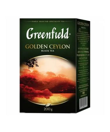 Tea (Greenfield) "Golden Ceylon" black leaf - Buy Online on GoSupps.com