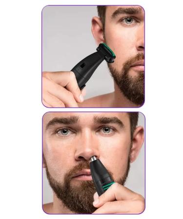 Multifunctional trimmer for the face and beard