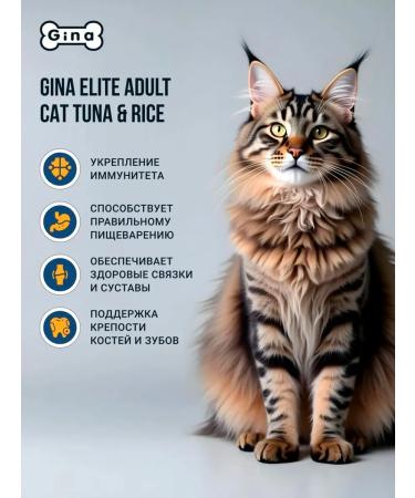 Gina Dry elite food for cats Tuna rice 3 kg - Buy Online on GoSupps.com