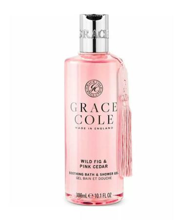 Grace Cole Bath gel and shower wild fig and pink cedar 300ml - Buy Online on GoSupps.com