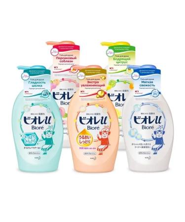 Biore Shower gel invigorating citrus 480 ml - Buy Online on GoSupps.com