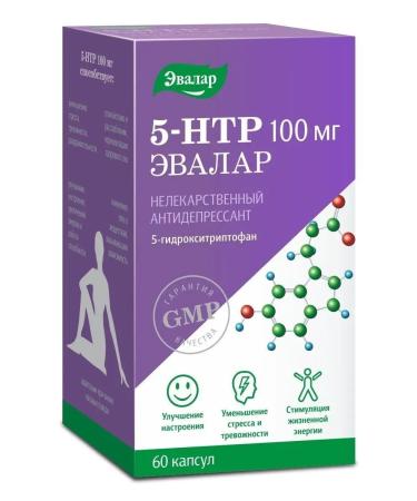 Evalar 5-hydroxitriptophan (5-HTP) 100 mg - Buy Online on GoSupps.com