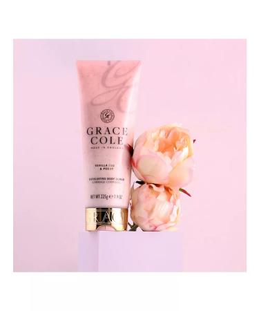 Grace Cole Body scrub vanilla and peony 238ml - Buy Online on GoSupps.com