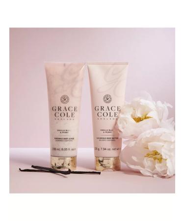 Grace Cole Body scrub vanilla and peony 238ml - Buy Online on GoSupps.com
