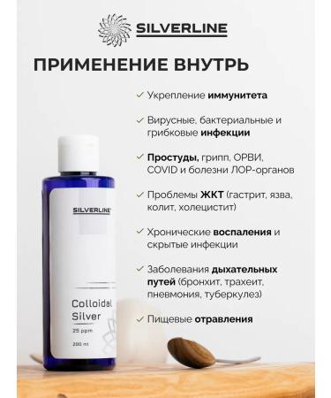 SILVER LINE Colloidal silver drinking dietary supplement - Buy Online on GoSupps.com