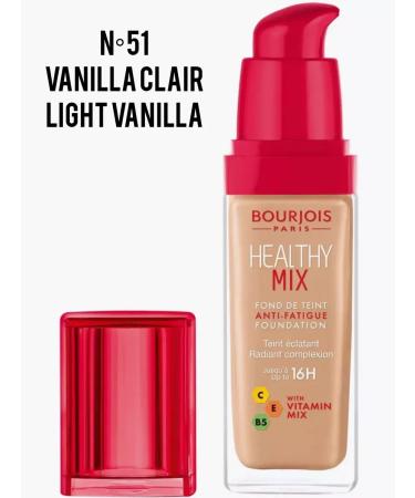 Bourjois Ton 51 foundation of Healthy Mix Anti-Fatigue - Buy Online on GoSupps.com