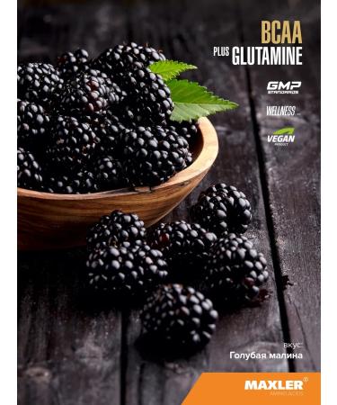 maxler BCAA Plus Glutamine 300g Blue Raspberry - Buy Online on GoSupps.com