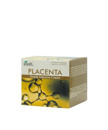 EKEL Ampulus face cream "Placenta" 100g - Buy Online on GoSupps.com