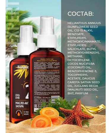 KRASSA Waterproof butter for tanning SPF 20 100 ml - Buy Online on GoSupps.com