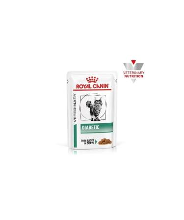 ROYAL CANIN Wet food Diabetic (sauce) for cats 85 g x 12 pcs - Buy Online on GoSupps.com