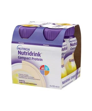 Nutridrink compact protein vanil 125ml 4pcs - 1UP - Buy Online on GoSupps.com