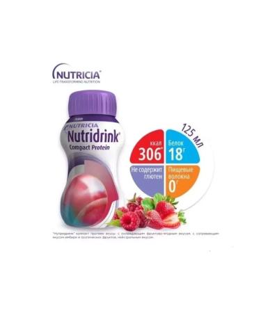 Nutridrink compact protein fruit yagod taste 4pcs - 1UP - Buy Online on GoSupps.com