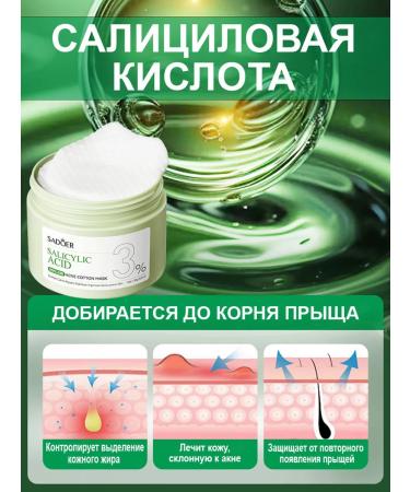 SADOER OFFICIAL Salicylic cleansing pyling padds for the face