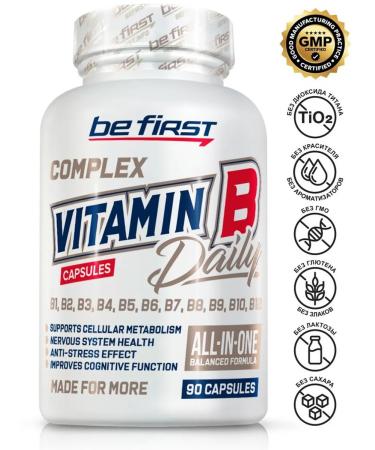 Be First B vitamin B-Complex Daily 90 Capsules Vitamin - Buy Online on GoSupps.com
