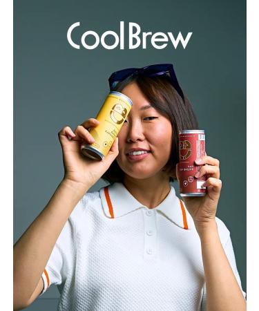 Coolbrew Cold latte with the taste of a banana and caramel in a bank 6 pcs - Buy Online on GoSupps.com