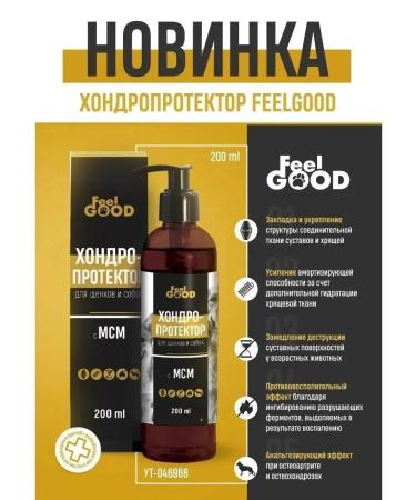 Chondroprotector with MSM for puppies and dogs Feelgood 200 ml - Buy Online on GoSupps.com