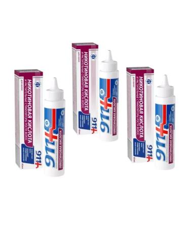 911 Nicotinic acid for hair growth 65 ml 3 pcs