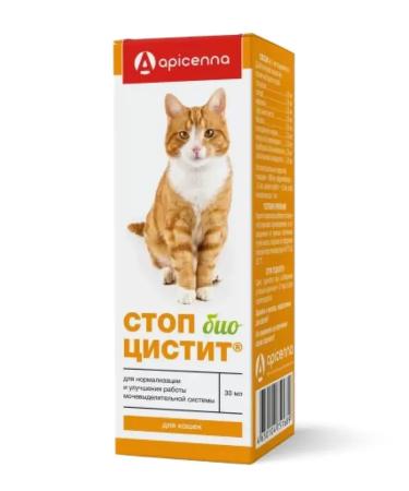 Apicenna Stop cystitis of bio for cats for the urinary system 30ml - Buy Online on GoSupps.com