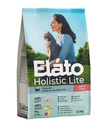 Elato Feed for sterilized cats lambs turkey 1.5 kg