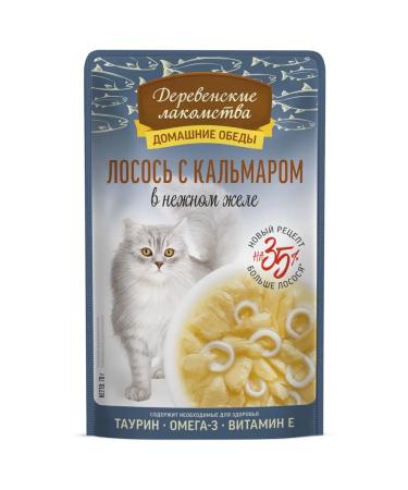 Country delicacies Salmon with a squid for cats 70g