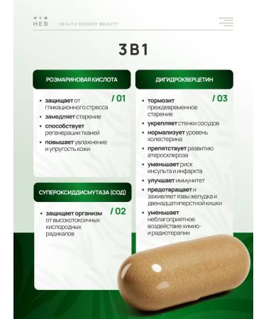 Health Energy Beauty Rosemary acid and dihydrocercetin antioxidant - Buy Online on GoSupps.com