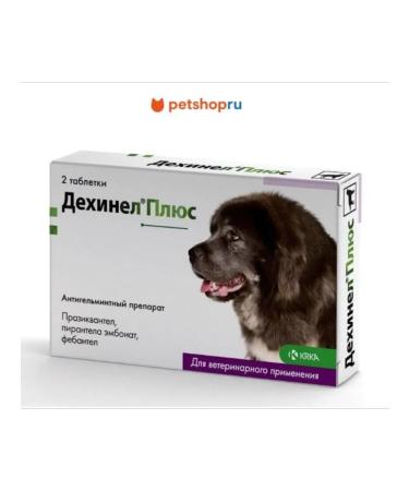 KRKA Dehinel plus tablets from helminths for the Kyrgyz Republic. dogs 2 tab
