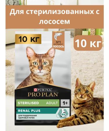 PRO PLAN Sterilized cat food dry with salmon 10 kg