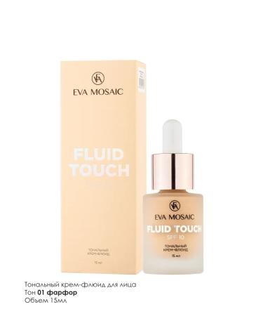EVA Mosaic Tonal cream fluid moisturizing Fluid Touch 15 ml tone 01 - Buy Online on GoSupps.com