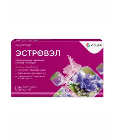 Health from nature Estrovel caps 520 mg x30pcs - Buy Online on GoSupps.com