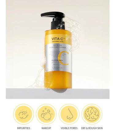 MISSHA Vita c plus foam for washing bubble radiant skin - Buy Online on GoSupps.com