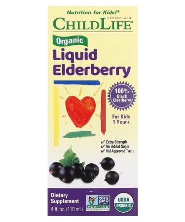 ChildLife Organic liquid an elderberry from 1 year 118 ml (4 liquid. UC)
