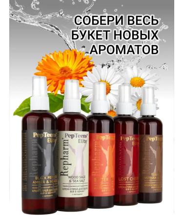 Repharm Pepteens Elite hair cream Wood Sage & Sea Salt - Buy Online on GoSupps.com