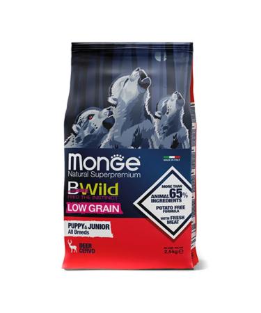 MONGE Low -grain food for puppies of all rocks of a deer 2.5 kg