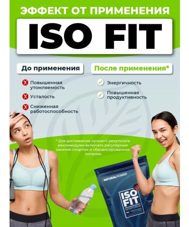 Natural power Isotonic NaturalPower ISO FIT 1500 gr Vishnya - Buy Online on GoSupps.com