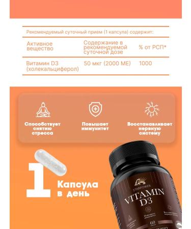 StarPower Vitamin D3 50 g (2000) - Buy Online on GoSupps.com