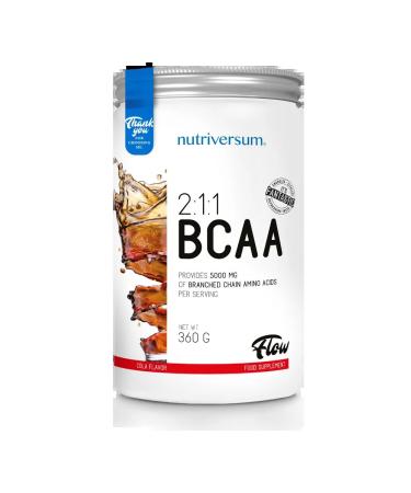 Nutriversum Amino acids BCAA 2 1 1 with the taste of Cola 360 grams - Buy Online on GoSupps.com