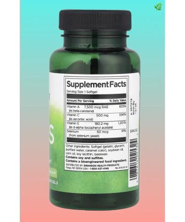 Swanson Vitamins A C E and Selenium 60 soft tablets - Buy Online on GoSupps.com