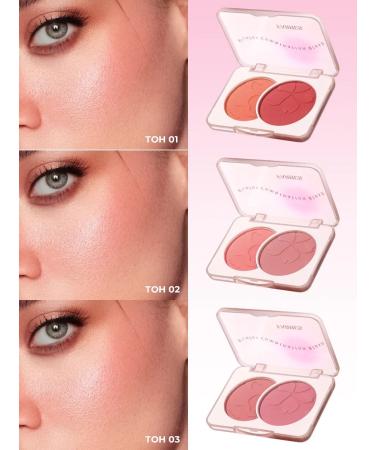 FARRES Facial blush matte pink dry compact makeup - Buy Online on GoSupps.com