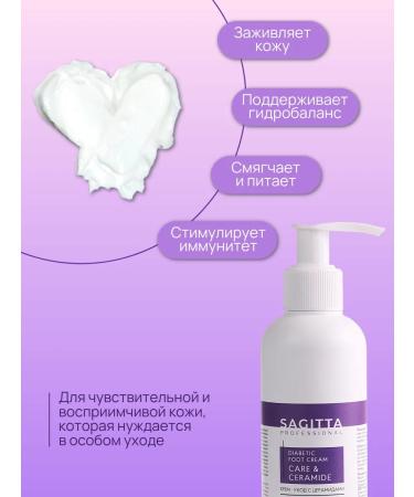 SAGITTA Cream-cream for dry diabetic foot with cramids - Buy Online on GoSupps.com
