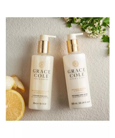 Grace Cole Liquid soap with a dispenser of a nectarine flower and grapefruit 300ml - Buy Online on GoSupps.com