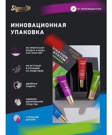 NOVEL SIGMA Sigma set of forms for laminating eyelashes+5 curatin - Buy Online on GoSupps.com