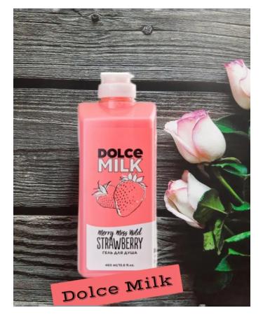 DOLCE MILK Shower gel strawberry and milk protein Milk 460ml 1pc - Buy Online on GoSupps.com