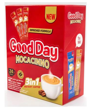 Good day Mokachino coffee drink 3 in 1 24 pcs. 20 gr - Buy Online on GoSupps.com