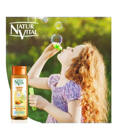 Natur Vital Shampoo for children with peach extract 300ml - Buy Online on GoSupps.com