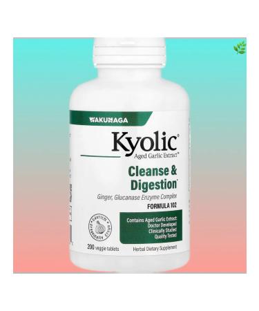 Kyolic Garlic extract Formula 102 200 capsules