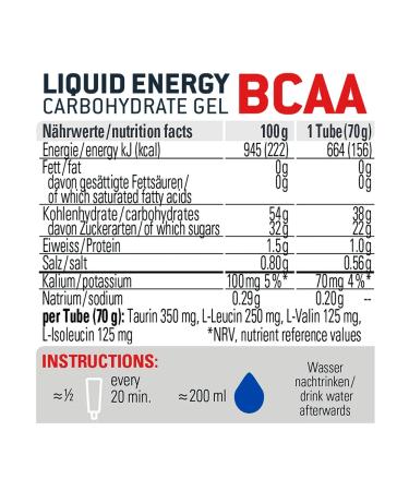 Sponsor Carbohydrate Energy Gel BCAA - Buy Online on GoSupps.com