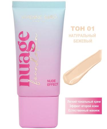 VIVIENNE SABO Tonal face cream 01 natural-beige nuage