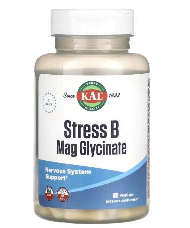 iherb Kal Stress B Mag Glycinate B Complex - Buy Online on GoSupps.com